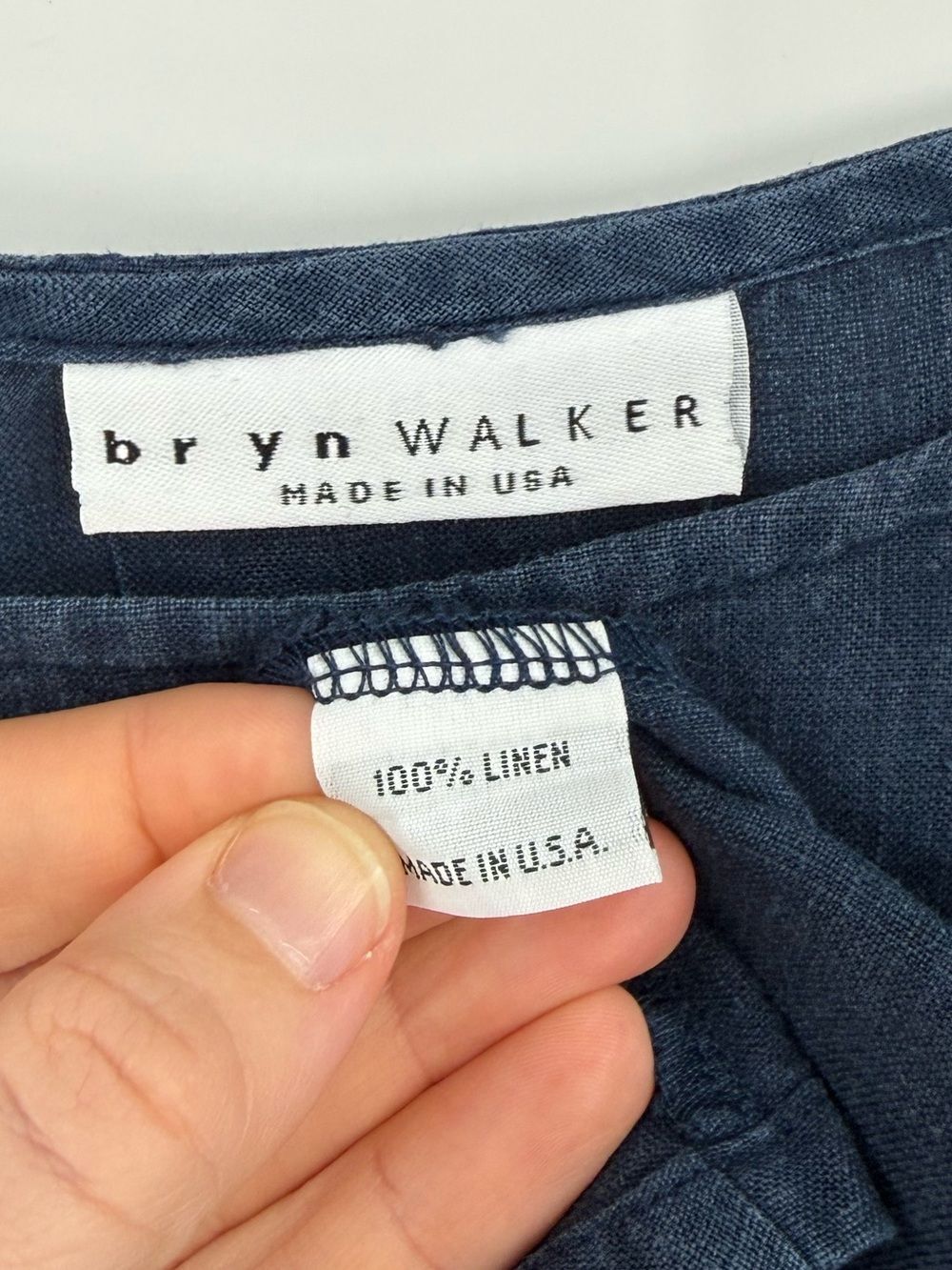 Bryn Walker 100% Linen Bell Sleeve Fran Top | Indaco | XL - Picture 6 of 9